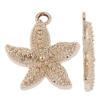 Zinc Alloy Animal Pendants, Starfish, real gold plated, lead & cadmium free Approx 1.5mm 
