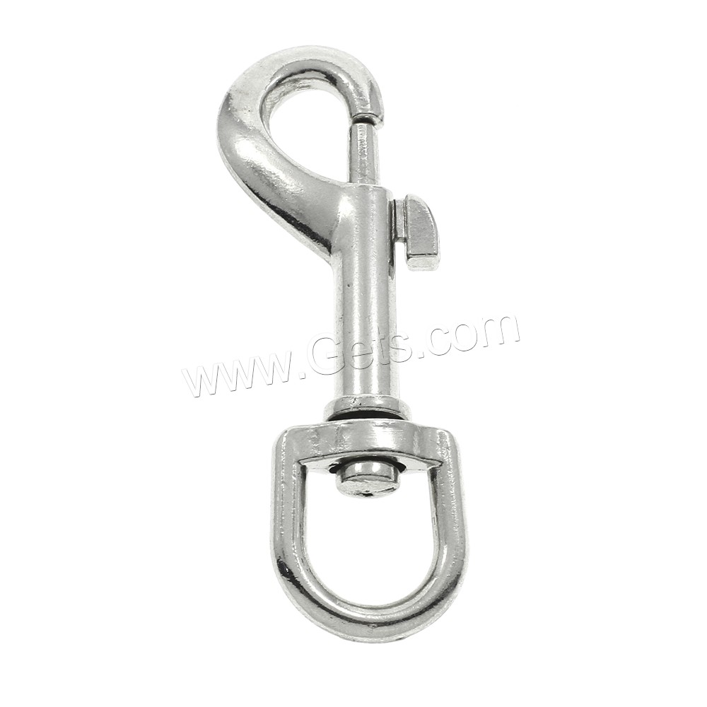 Lobster Swivel Clasp, Zinc Alloy, platinum color plated, different size for choice, nickel, lead & cadmium free, Sold By PC
