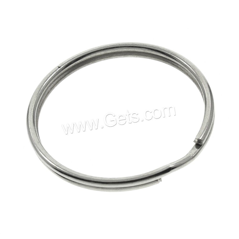 Iron Key Split Ring, platinum color plated, different size for choice, nickel, lead & cadmium free, Sold By Bag