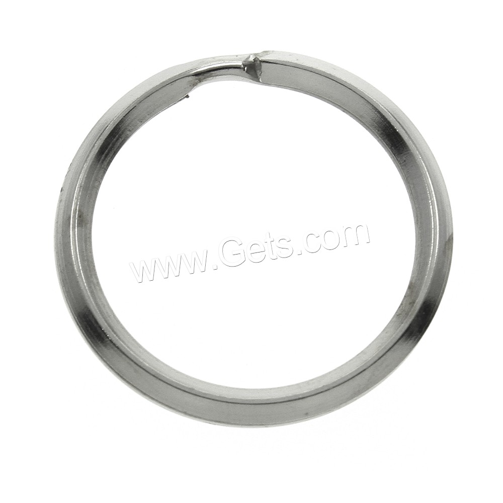 Eisen Schlüssel Split Ring, Platinfarbe platiniert, verschiedene Größen vorhanden, frei von Nickel, Blei & Kadmium, 10000PCs/Tasche, verkauft von Tasche