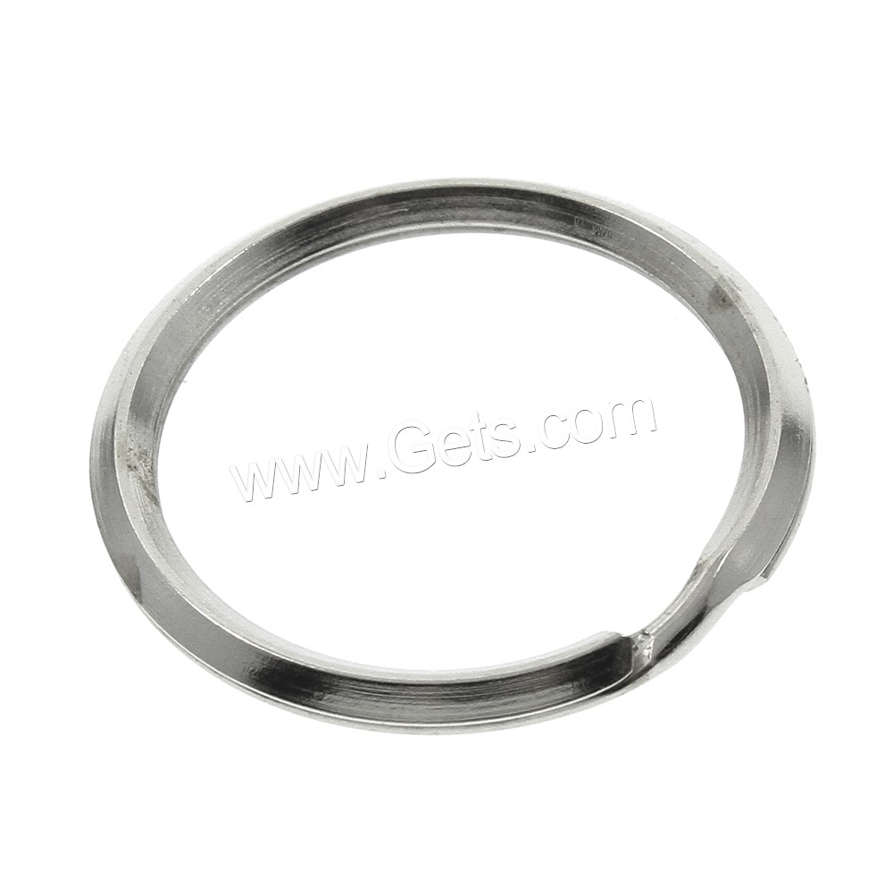Eisen Schlüssel Split Ring, Platinfarbe platiniert, verschiedene Größen vorhanden, frei von Nickel, Blei & Kadmium, 10000PCs/Tasche, verkauft von Tasche