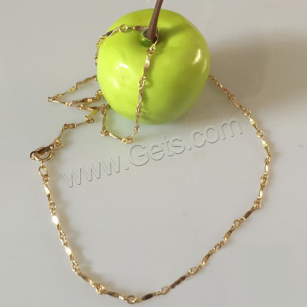 Oro-llenado Cadena para collar, 14K gold-filled & longitud diferente para la opción & cadena de la barra, 1.3mm, Vendido por Sarta
