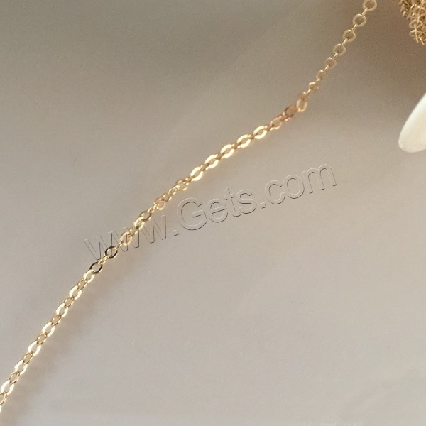 Gold Filled Chain, 14K gold-filled & different size for choice & oval chain, Sold By m