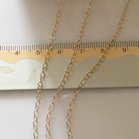 ゴールドフィルド チェーン, ゴールド, 14Kゴールドに満ちた & 楕円形の鎖, 2.2mm, 売り手 M