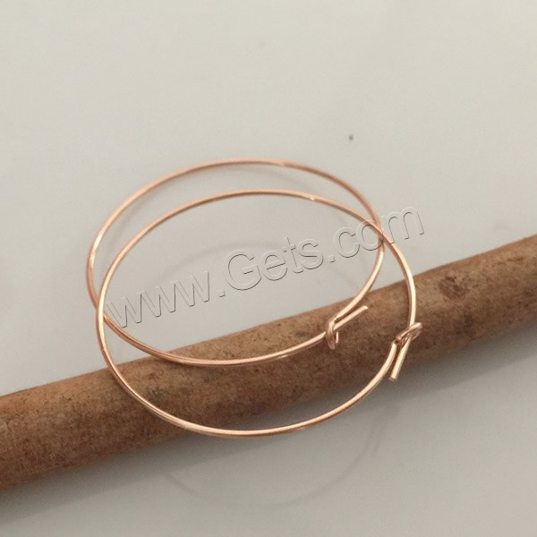 Медно-золото кольцо для сережки, 14K Роуз заполненные & разный размер для выбора, продается Пара