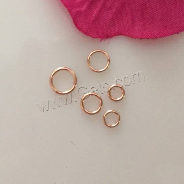 Gold Filled Machine Cut Closed Jump Ring, 14K rose gold-filled & different size for choice, Sold By PC