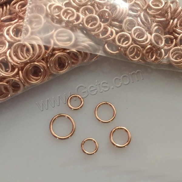 Gold Filled Machine Cut Closed Jump Ring, 14K rose gold-filled & different size for choice, Sold By PC