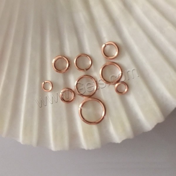 Gold Filled Open Jump Ring, 14K rose gold-filled & different size for choice, Sold By PC