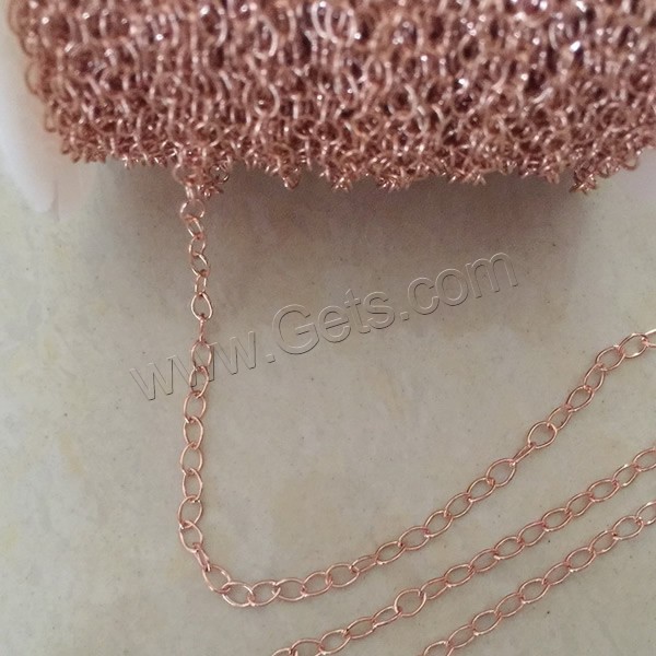 Gold Filled Chain, 14K rose gold-filled & different size for choice & oval chain, Sold By m