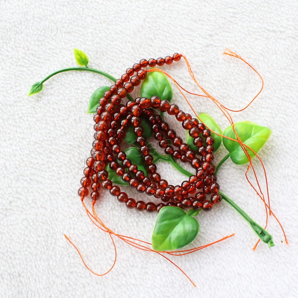Natural Garnet Beads, Round, January Birthstone & different size for choice, Length:Approx 15.5 Inch, Sold By Strand