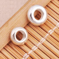 Sterling Silver Beads, 925 Sterling Silver, Donut Approx 3mm 