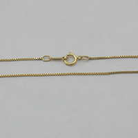 gold-gefüllt Halskette Gliederkette, 14K gefüllt & unterschiedliche Länge der Wahl & Kastenkette, 0.85mm, verkauft von Strang