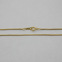 Oro-llenado Cadena para collar, 14K gold-filled & longitud diferente para la opción & cadena de la serpiente, 1mm, Vendido por Sarta