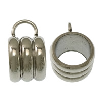 Stainless Steel Bail Bead, Column, plated Approx 8.5mm 