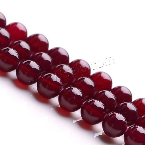 Natürliche Rosa Achat Perlen, rund, verschiedene Größen vorhanden, Grade AAAAA, Bohrung:ca. 1mm, Länge:ca. 15.5 ZollInch, verkauft von Strang