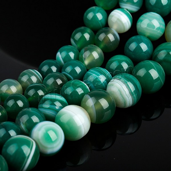 Perle Agate dentelle naturelle, agate lace, Rond, normes différentes pour le choix, vert, Trou:Environ 1mm, Longueur:Environ 15.5 pouce, Vendu par brin