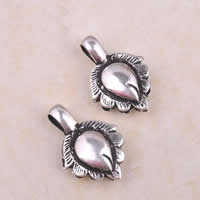 Buddha Bead Counter Clips, Thailand Sterling Silver, Teardrop Approx 3mm 