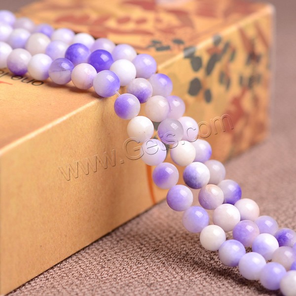 Purple Chalcedony Bead, Round, different size for choice, Grade AAAAA, Hole:Approx 1mm, Length:Approx 15.5 Inch, Sold By Strand
