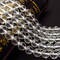 Natural Clear Quartz Beads, Round  & transparent & faceted, Grade AAAAAA Approx 1mm Approx 15.5 Inch 