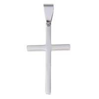 Нержавеющая сталь крест подвески, нержавеющая сталь, Kресты, оригинальный цвет отверстие:Приблизительно продается PC