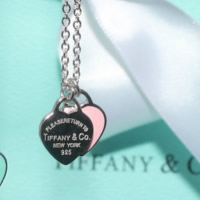 Stainless Steel Jewelry Necklace, Heart, plated, oval chain & with letter pattern & enamel 