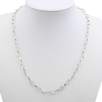 Clearance Jewelry Necklace, Iron, platinum color plated, oval chain, lead & cadmium free Approx 18.5 Inch 