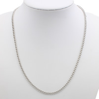 Clearance Jewelry Necklace, Iron, platinum color plated, twist oval chain, lead & cadmium free Approx 18.5 Inch 