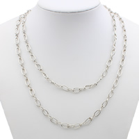 Clearance Jewelry Necklace, Iron, platinum color plated , lead & cadmium free Approx 37 Inch 