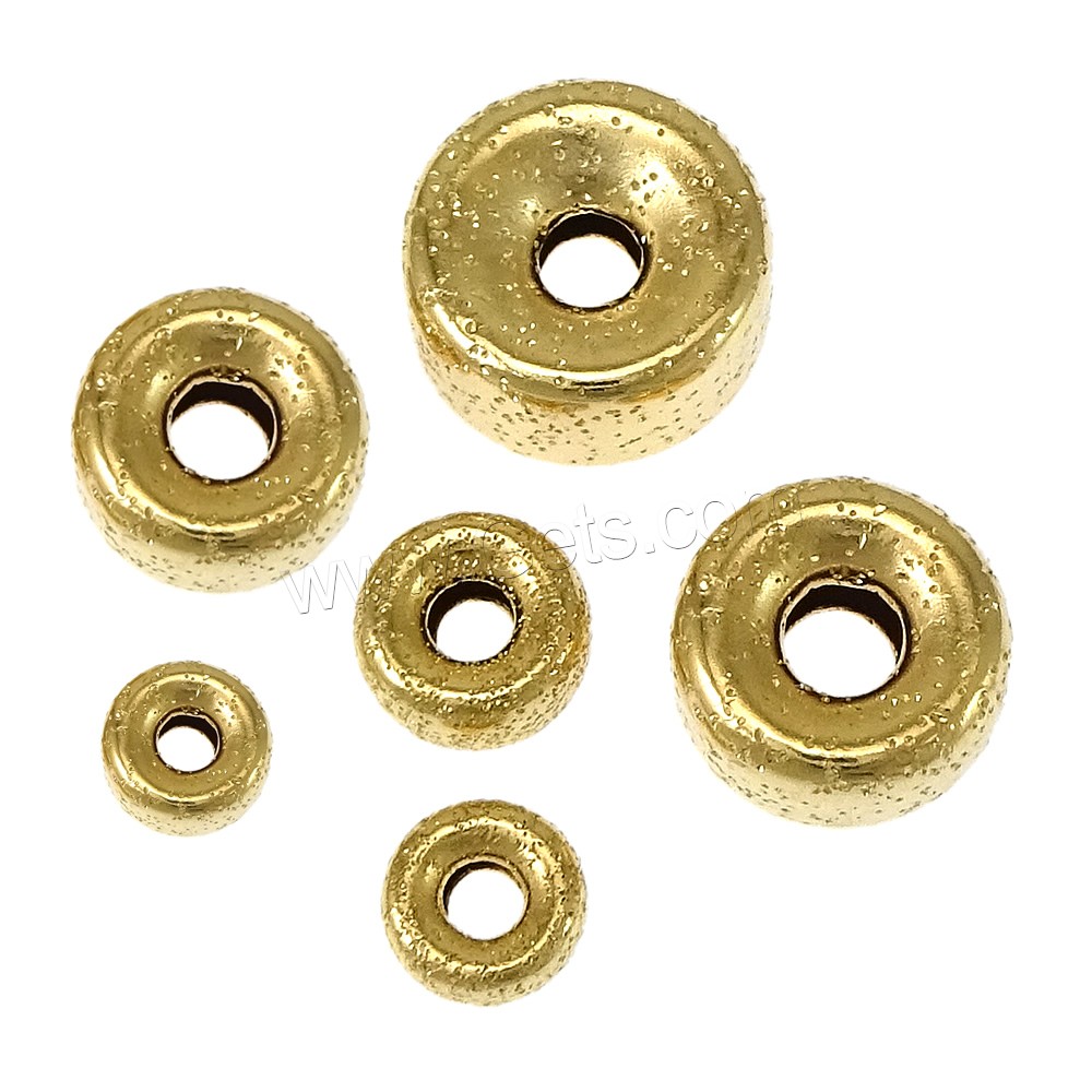 Gold Filled Spacer Bead, Rondelle, 14K gold-filled & different size for choice & hammered, Sold By PC
