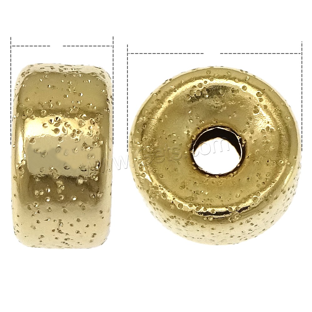 Медно-золото бусина-распорка, Круглая форма, 14K золото заполненные & разный размер для выбора & чеканная, продается PC