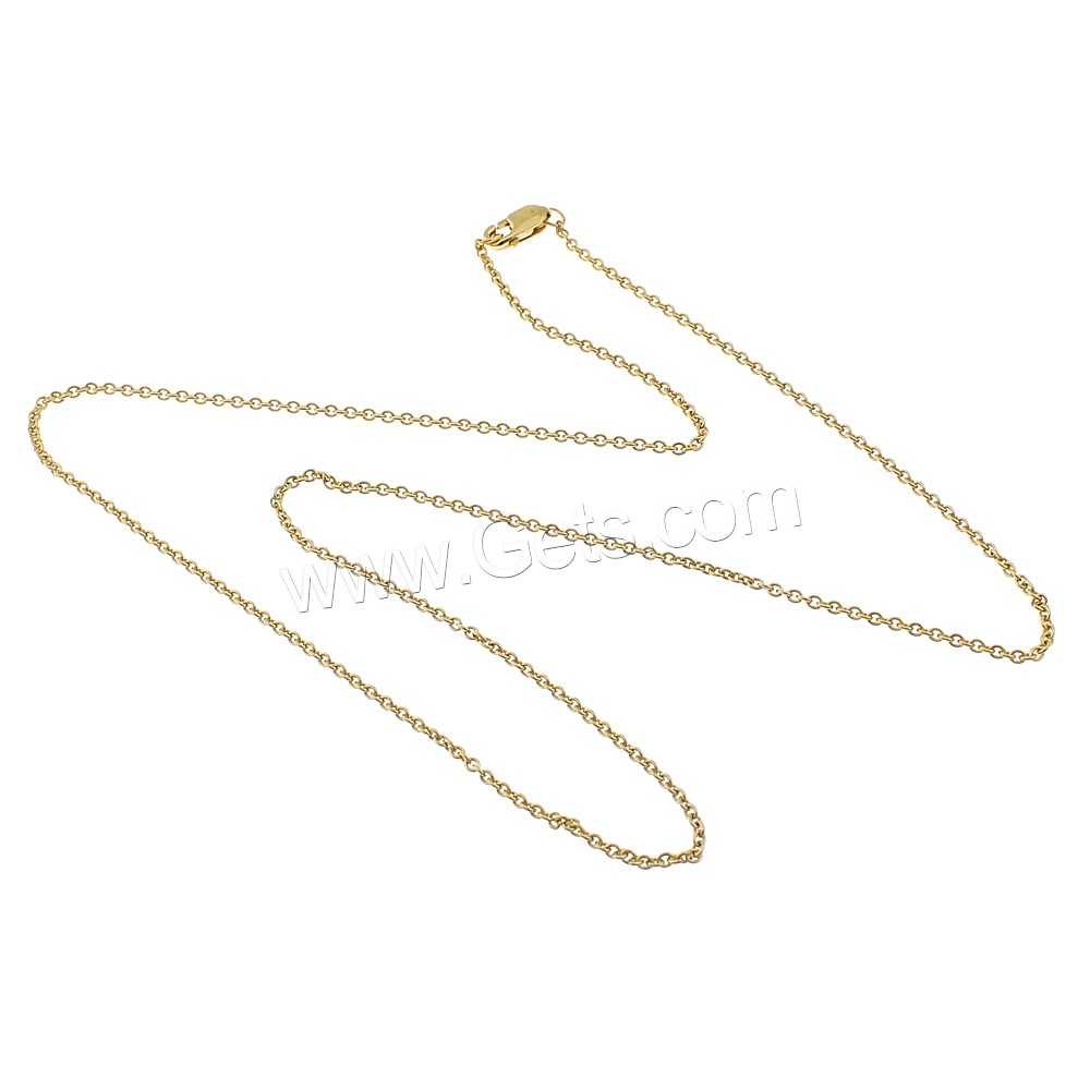 Gold Filled Necklace Chain, 14K gold-filled & different length for choice & oval chain, 2x1.5mm, Sold By Strand