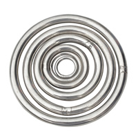 Нержавеющая сталь Связывание кольцо, Нержавеющая сталь 304, Кольцевая форма, разный размер для выбора, оригинальный цвет, продается PC