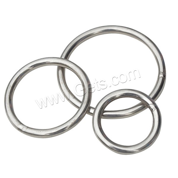 Нержавеющая сталь Связывание кольцо, Нержавеющая сталь 304, Кольцевая форма, разный размер для выбора, оригинальный цвет, продается PC