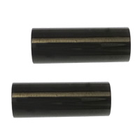 Round Stainless Steel Magnetic Clasp, Column, black ionic Approx 4mm 