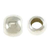 Argent perle transparente, argent sterling 925, tambour, normes différentes pour le choix Environ 2.2-2.5mm, Vendu par PC