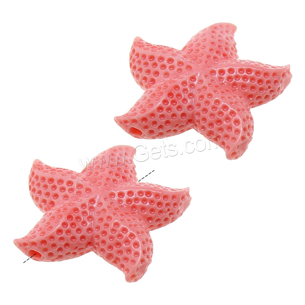 Fluted Giant Clam Beads, Starfish, Carved, different size for choice, Hole:Approx 2mm, Sold By PC