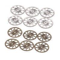 Zinc Alloy Jewelry Washers, Gear Wheel, plated 25mm 