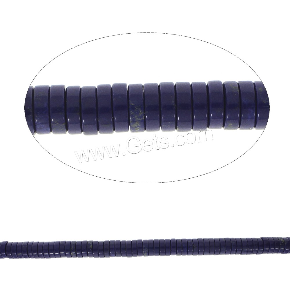 Synthetic Lapis Lazuli Bead, Heishi, different size for choice, Hole:Approx 1.5mm, Length:Approx 15.5 Inch, Sold By Strand