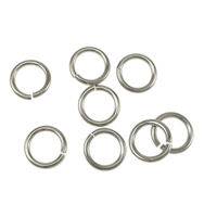 Sägeschnitt Edelstahl Closed Sprung-Ring, Kreisring, originale Farbe, 8x1.2mm, 10000PCs/Menge, verkauft von Menge