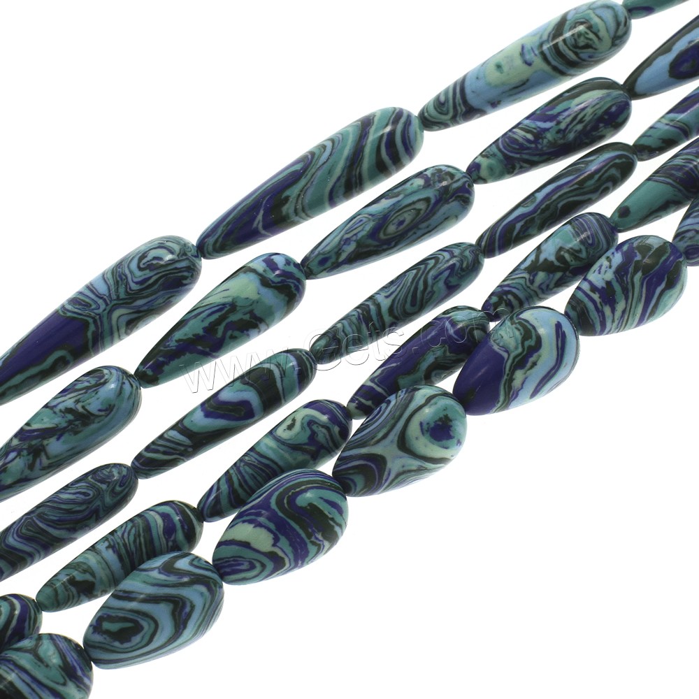 Mosaïque de perles Turquoise, Turquoise mosaïque, larme, Placage, normes différentes pour le choix, plus de couleurs à choisir, Trou:Environ 1-1.5mm, Longueur:Environ 15.5 pouce, Vendu par brin