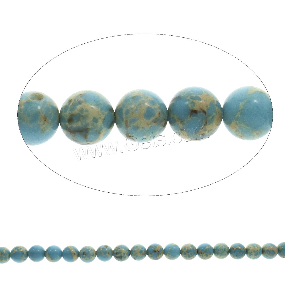 Synthetic Turquoise Beads, Round, different size for choice, blue, Grade AAA, Hole:Approx 1mm, Length:Approx 15.5 Inch, Sold By Strand