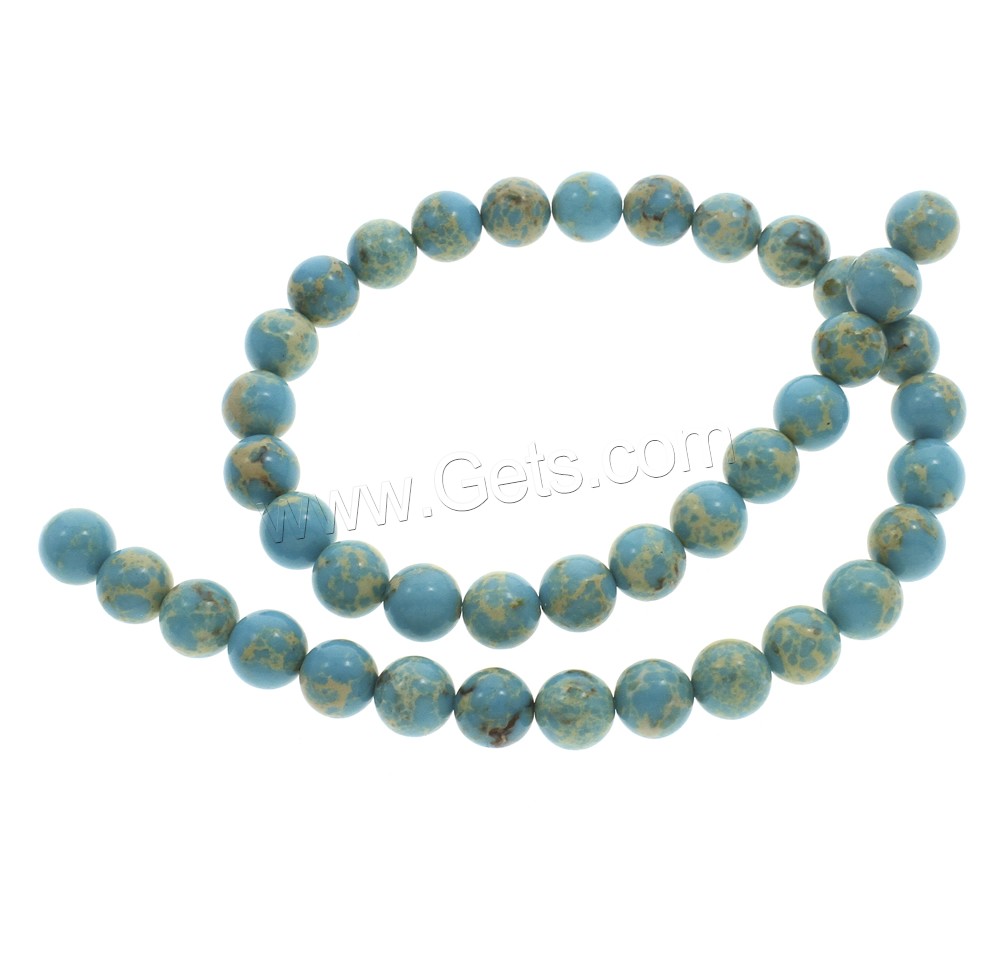 Synthetic Turquoise Beads, Round, different size for choice, blue, Grade AAA, Hole:Approx 1mm, Length:Approx 15.5 Inch, Sold By Strand