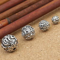 DIY Buddha Beads, Thailand Sterling Silver, Round, Buddhist jewelry & om mani padme hum 