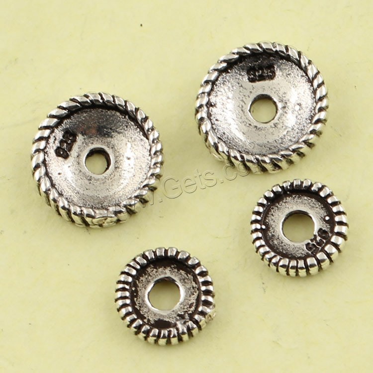 Brass Spacer Bead, Wheel, antique silver color plated, different size for choice, lead & cadmium free, Hole:Approx 1mm, Sold By PC