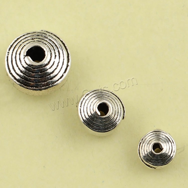 Flat Brass Beads, Flat Round, antique silver color plated, different size for choice, lead & cadmium free, Sold By PC