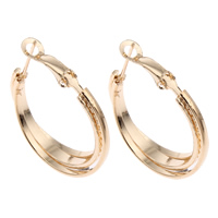 Brass Hoop Earring, gold color plated, nickel, lead & cadmium free 