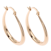 Brass Hoop Earring, gold color plated, nickel, lead & cadmium free 