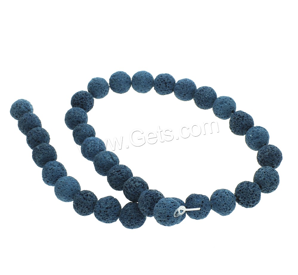 Multicolor Lava Beads, Round, different size for choice, more colors for choice, Hole:Approx 1mm, Length:Approx 15 Inch, Sold By Strand