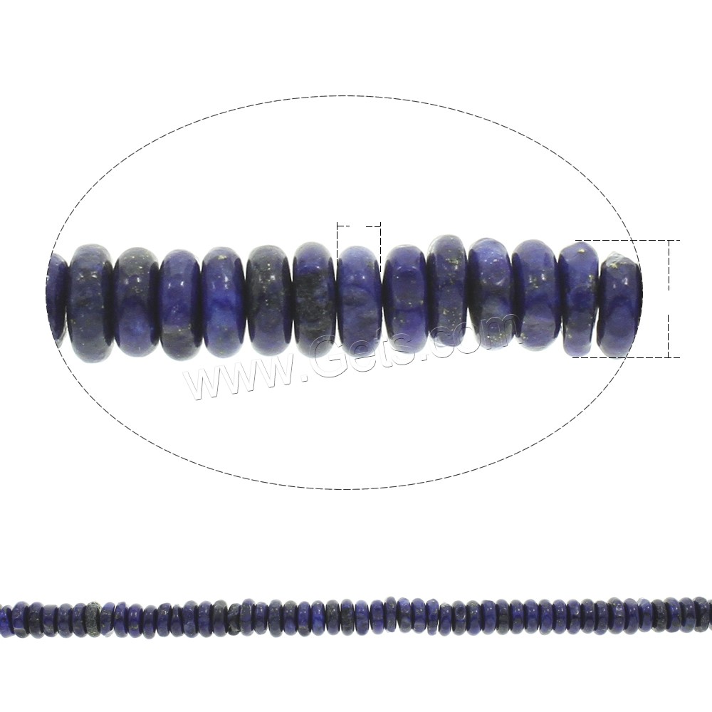 Synthetic Lapis Lazuli Bead, Rondelle, different size for choice, Hole:Approx 1mm, Length:Approx 15 Inch, Sold By Strand