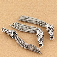 Brass Jewelry Pendants, Tassel, antique silver color plated, lead & cadmium free, 51mm Approx 2mm 